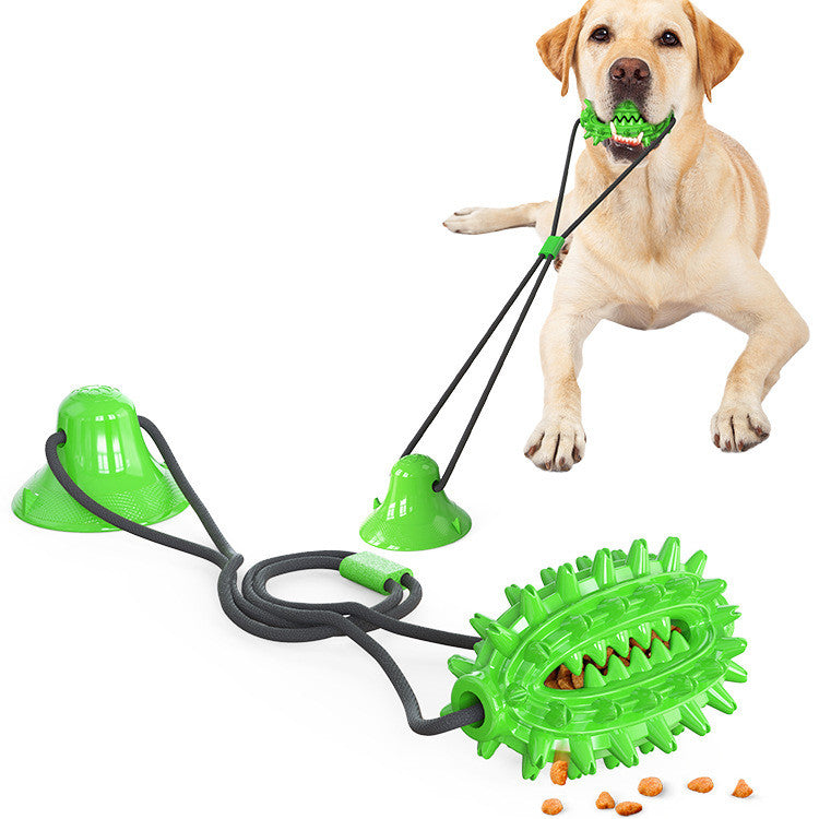 Sucker Dog Toy Tug-of-War Molar Stick with Ball
