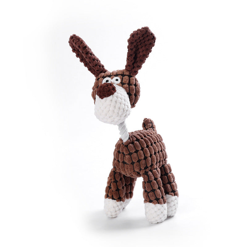 New Cartoon Dog Chew Toy with Sound for Pets