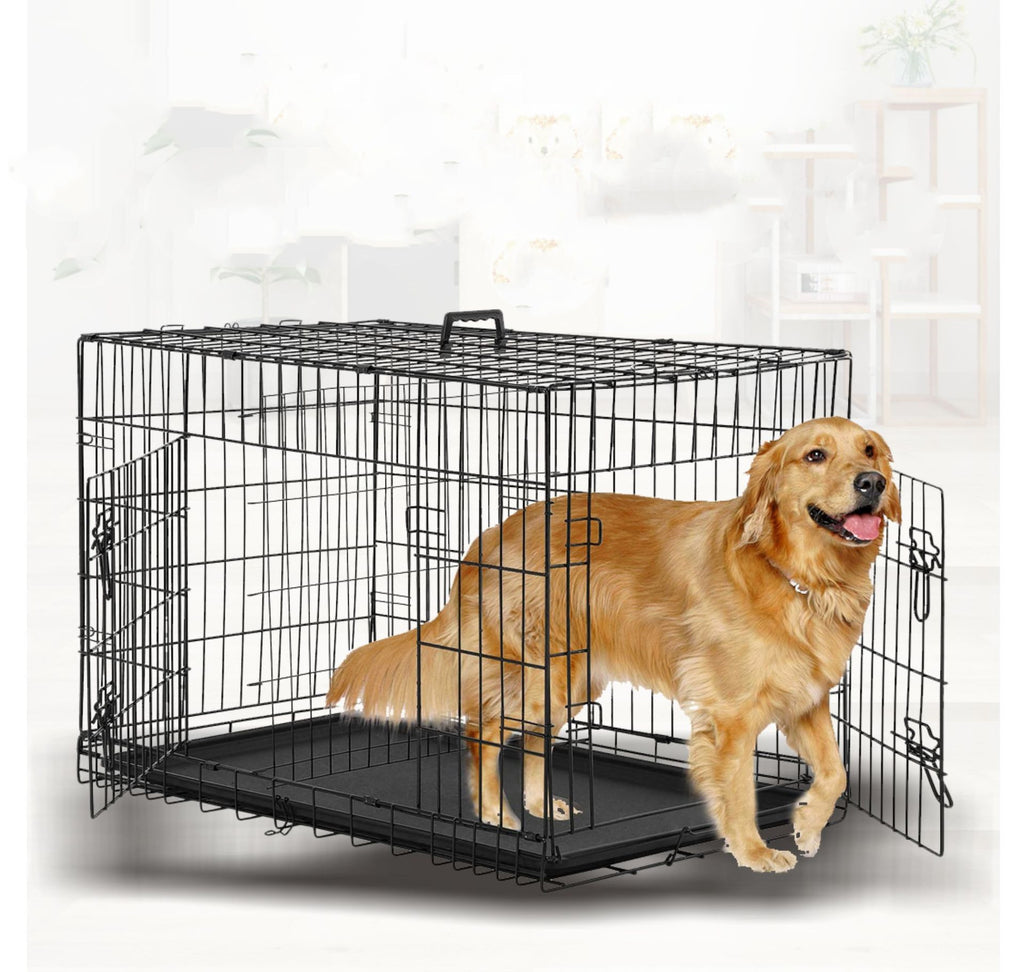 Foldable wire for large pet cage - cat & Labrador