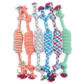 Pet chew toy made of cotton rope for dental care
