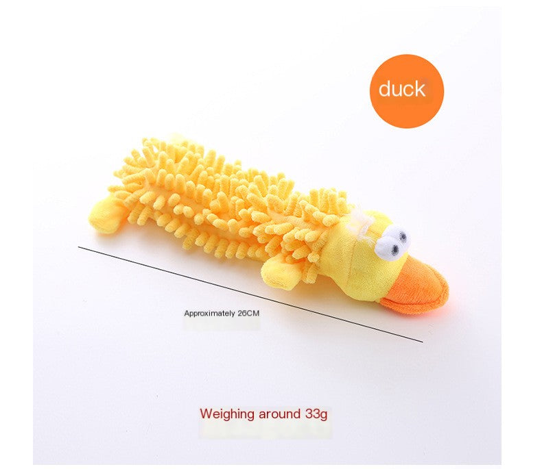 Plush dog toys for chewing and teeth cleaning