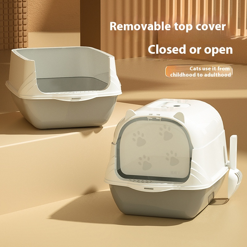 Large Covered Cat Litter Box