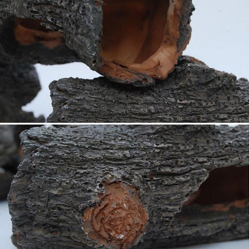 Aquarium Hollow Tree Tunnel Cave Ornament for Fish Tank