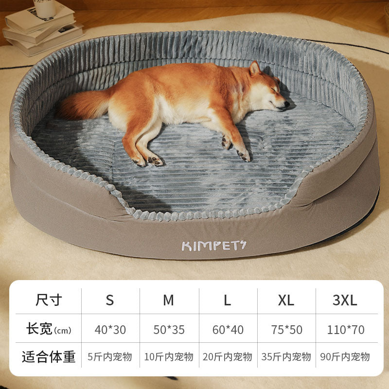 Washable Double-Sided Pet Bed for Dogs and Cats