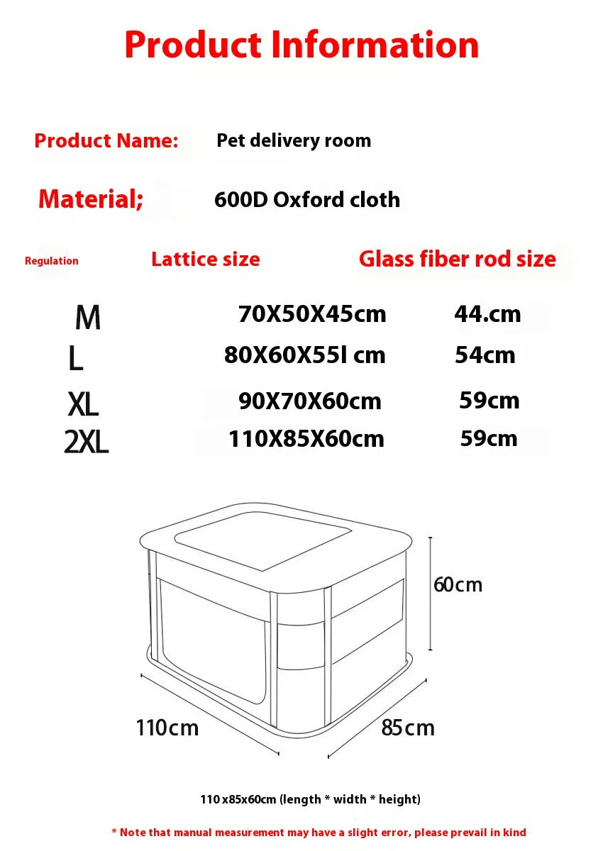Cat Delivery Room Breathable Tent