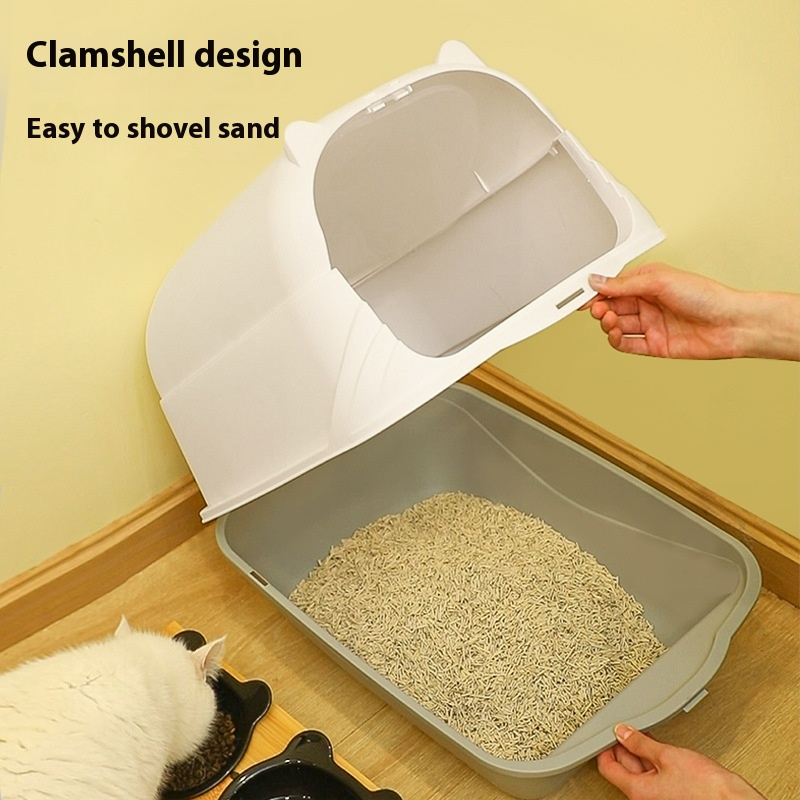 Large Covered Cat Litter Box