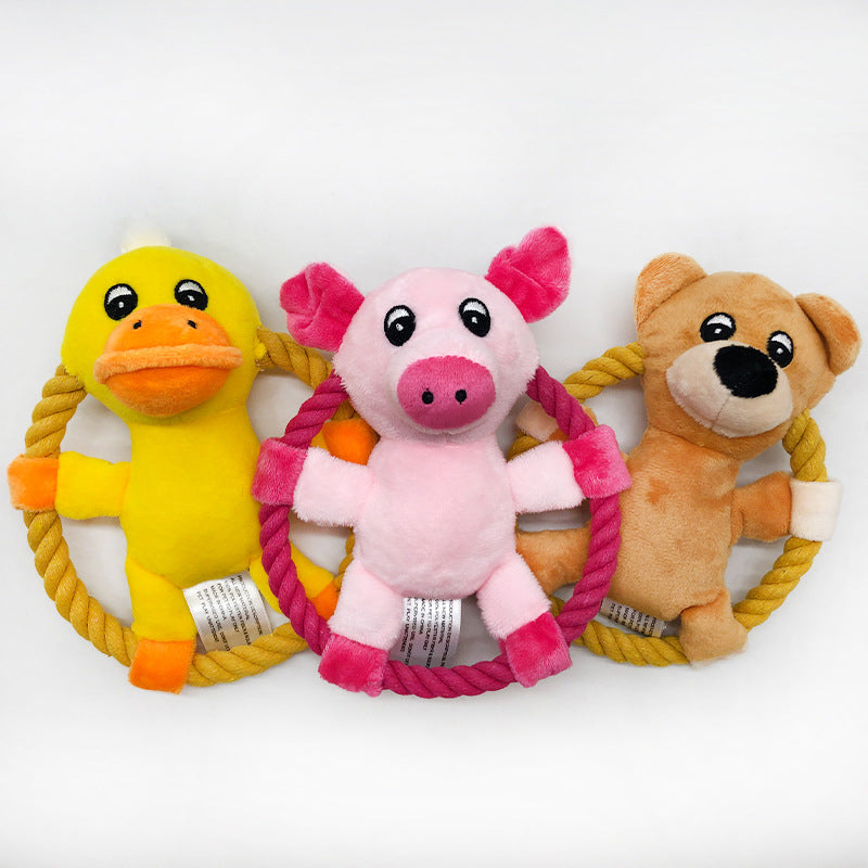 Cotton Rope Dog Toys – Cartoon Designs