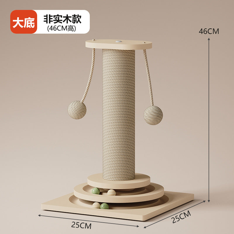 Cat Scratching Post with Durable Sisal Rope and Toy