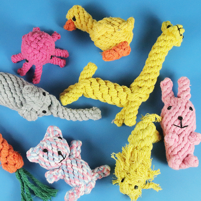 Durable Dog Chew Toys – Cartoon Pet Plush Toys