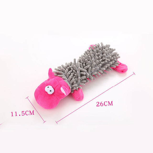 Plush dog toys for chewing and teeth cleaning