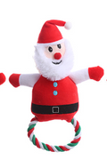 Christmas Cotton Rope Dog Toy for Training and Cleaning