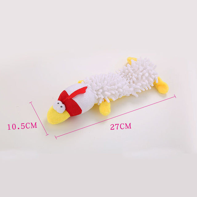 Plush dog toys for chewing and teeth cleaning