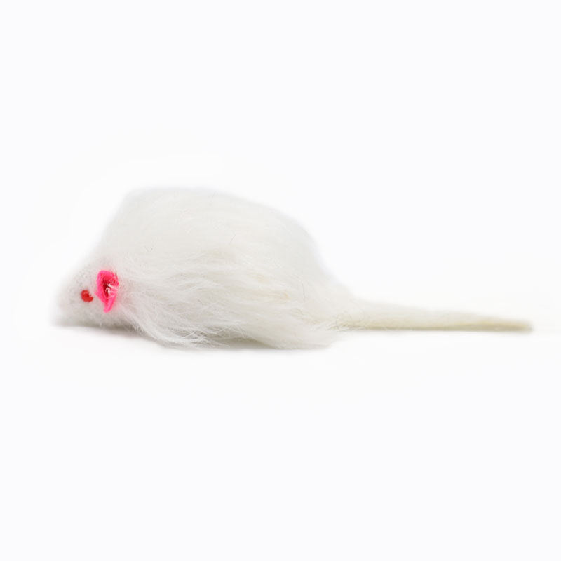 Gray Plush Mouse Cat Toy for Kittens and Cats