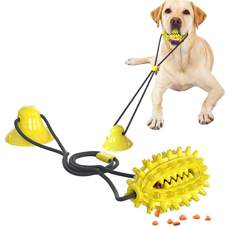 Sucker Dog Toy Tug-of-War Molar Stick with Ball