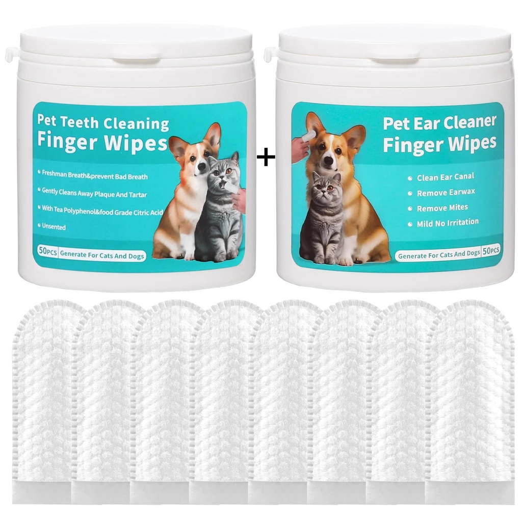 Finger Wipes for Pet Ear Cleaning
