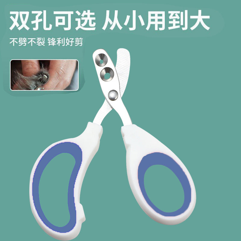 Cat Nail Clipper with Dual Holes for Easy Trimming
