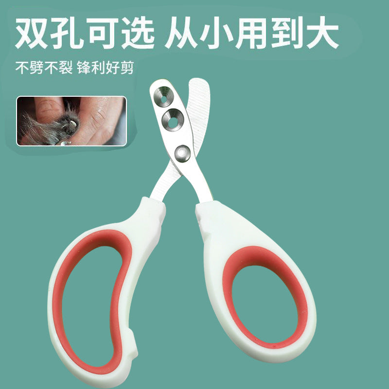 Cat Nail Clipper with Dual Holes for Easy Trimming