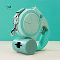 Automatic retractable dog leash with light
