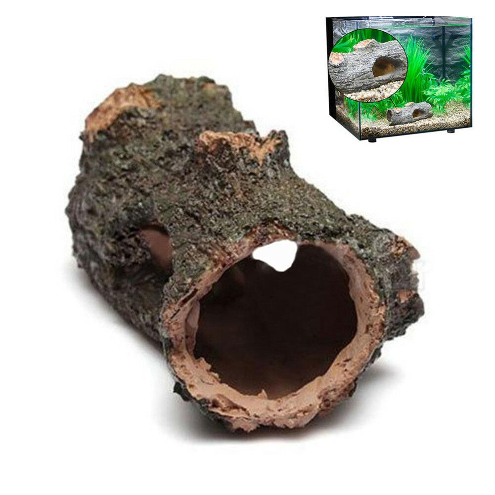 Aquarium Hollow Tree Tunnel Cave Ornament for Fish Tank
