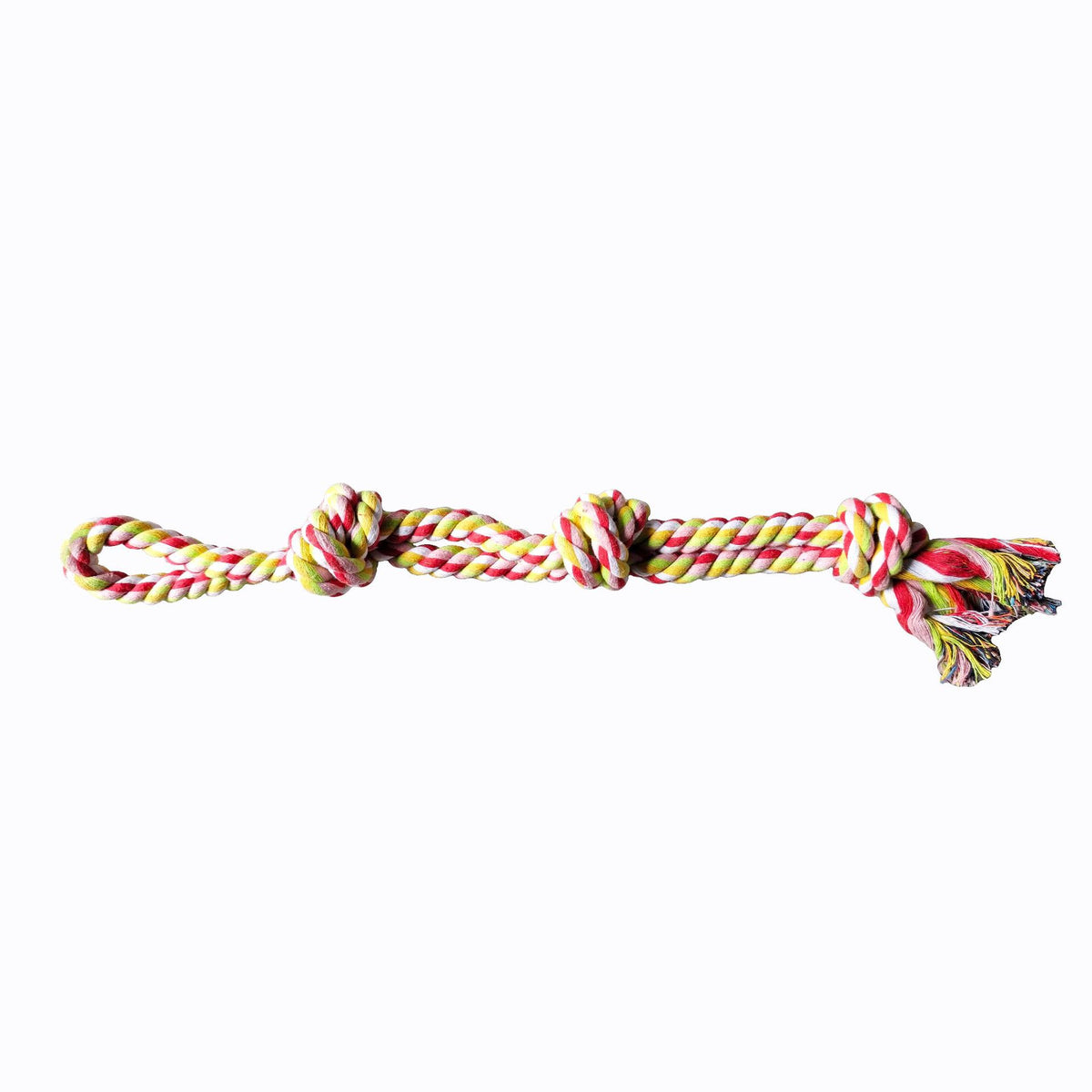Interactive cotton rope dog toy for medium-sized dogs