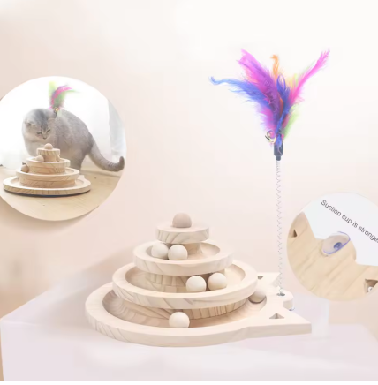 Cat Climbing Frame with Turntable Ball