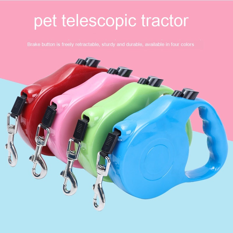 Automatic Retractable Dog Walker with Hand Holding Rope