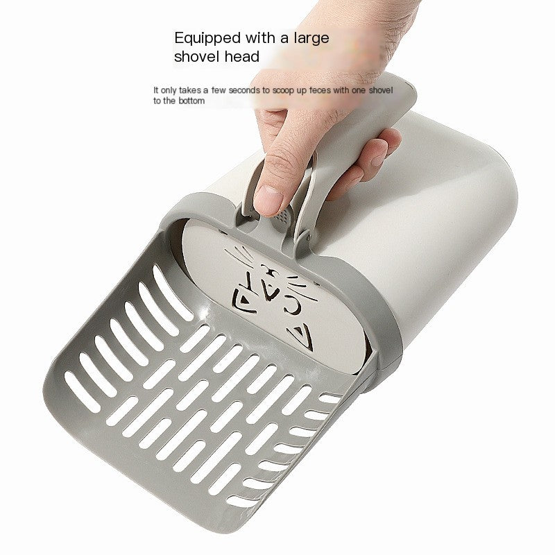 Large Capacity Cat Litter Shovel and Waste Bin