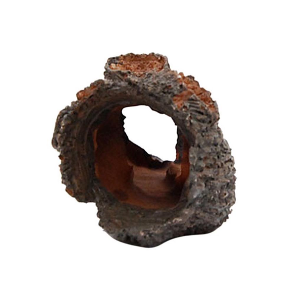 Aquarium Hollow Tree Tunnel Cave Ornament for Fish Tank