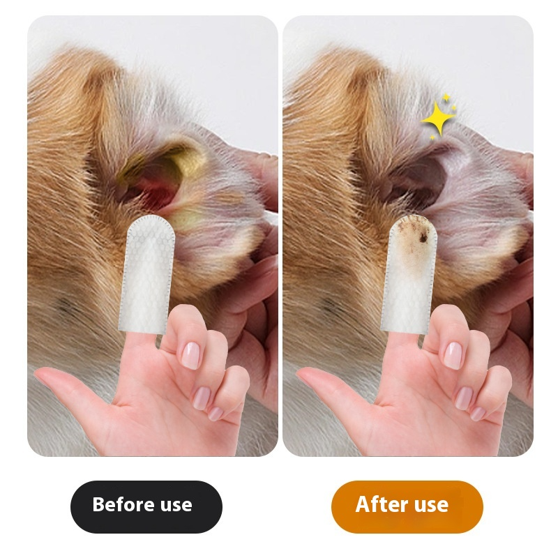 Finger Wipes for Pet Ear Cleaning