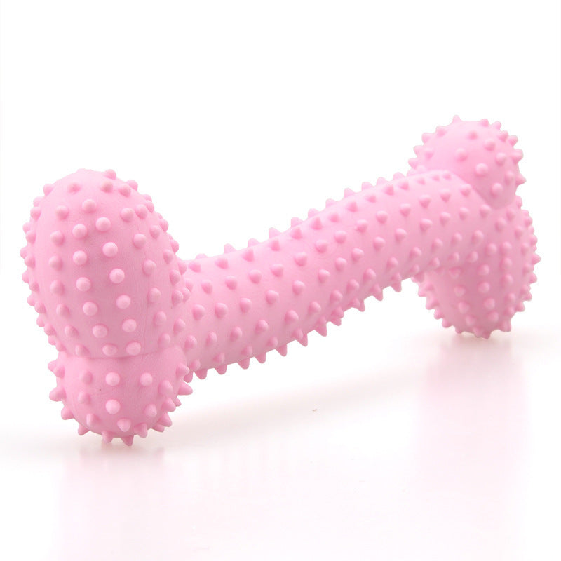 Dog TPR Milk Flavor Prickly Bone Teething Toy