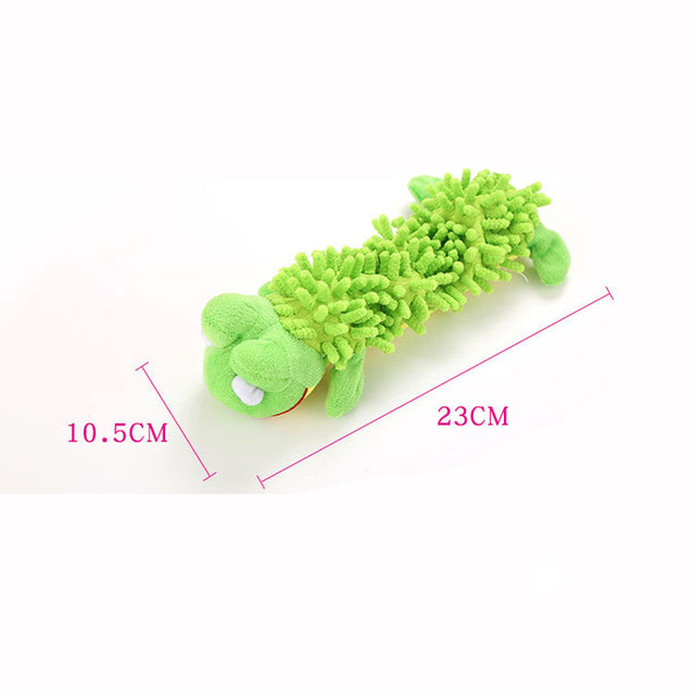 Plush dog toys for chewing and teeth cleaning