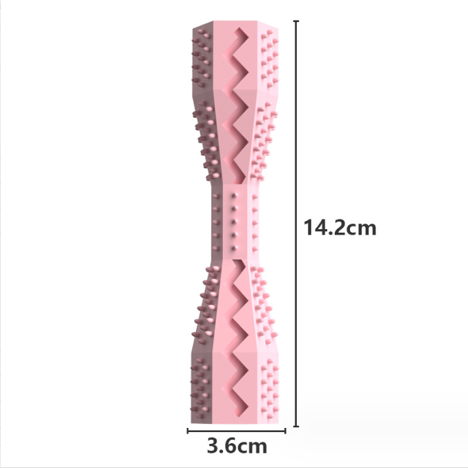 Dog chew toys and toothbrush for teeth cleaning