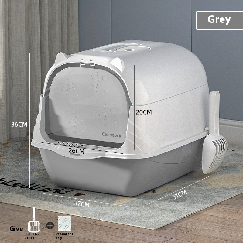 Large Covered Cat Litter Box