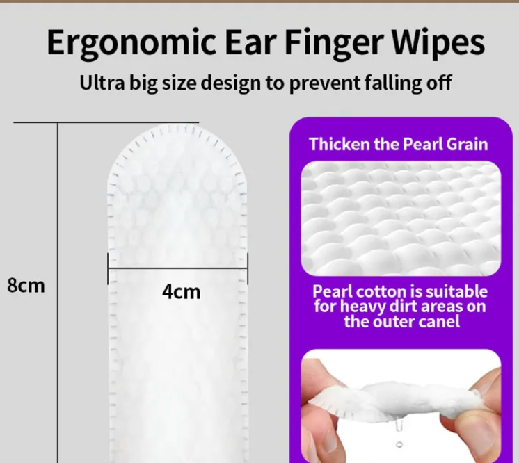 Finger Wipes for Pet Ear Cleaning