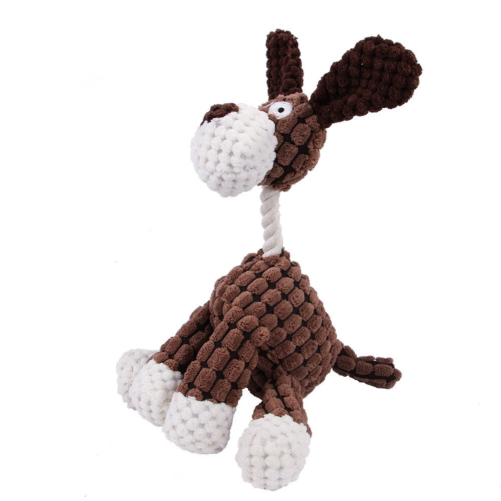 Durable Dog Chew Toys – Cartoon Pet Plush Toys