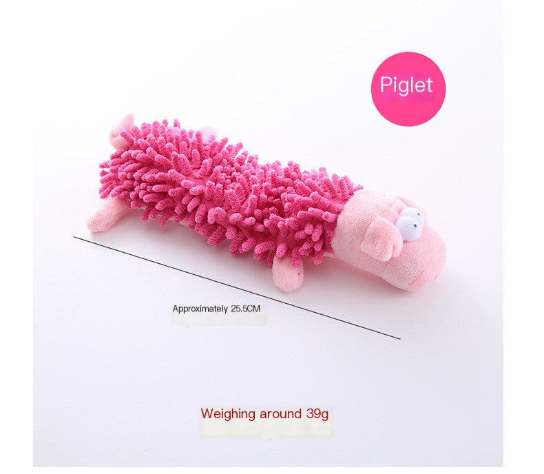 Plush dog toys for chewing and teeth cleaning