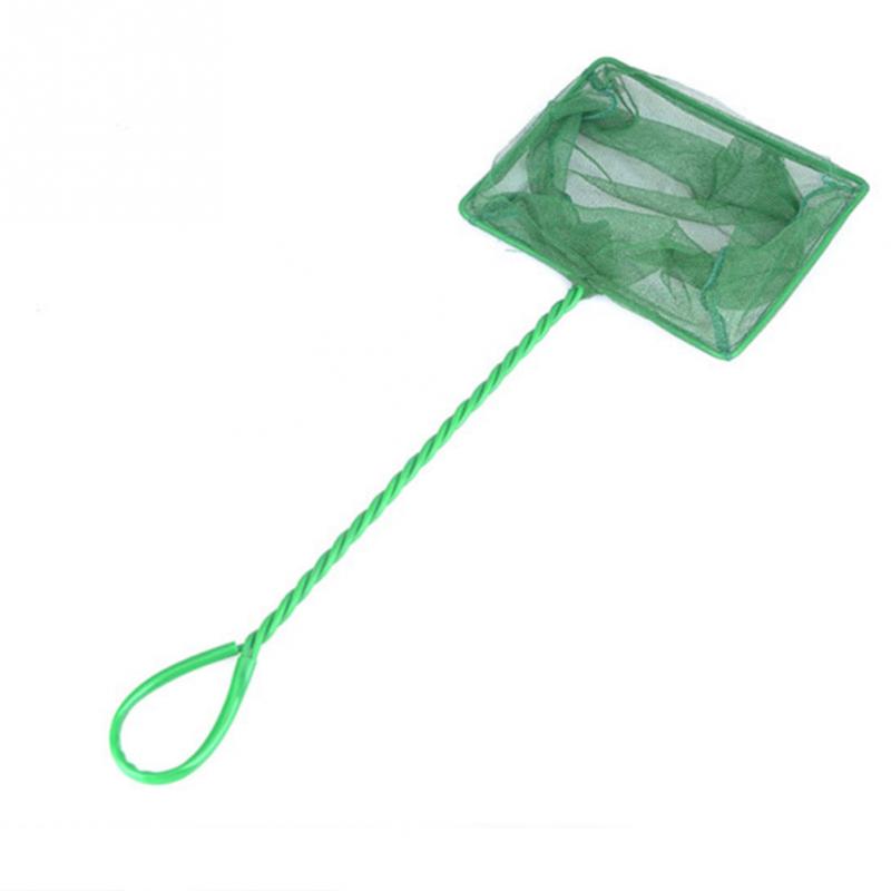 Portable Long Handle Square Fish Tank Cleaning Net