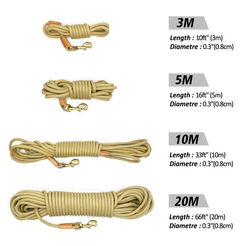 Durable Dog Tracking Leash Nylon Long Leads Rope