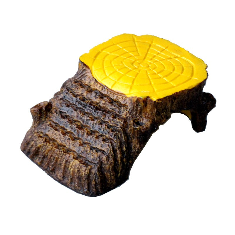 Resin basking island and climbing platform for aquarium turtles