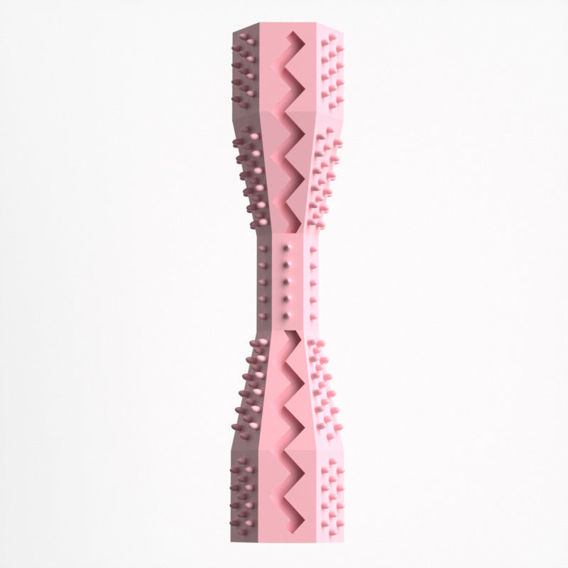 Dog chew toys and toothbrush for teeth cleaning