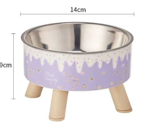 Cat Neck Protection Non-slip Anti-tumble Pet Bowl
