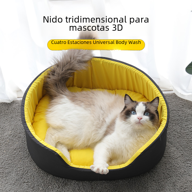 Washable Double-Sided Pet Bed for Dogs and Cats