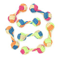 Colorful Dumbbell Toy for Dogs with Cotton Rope (Small Size)
