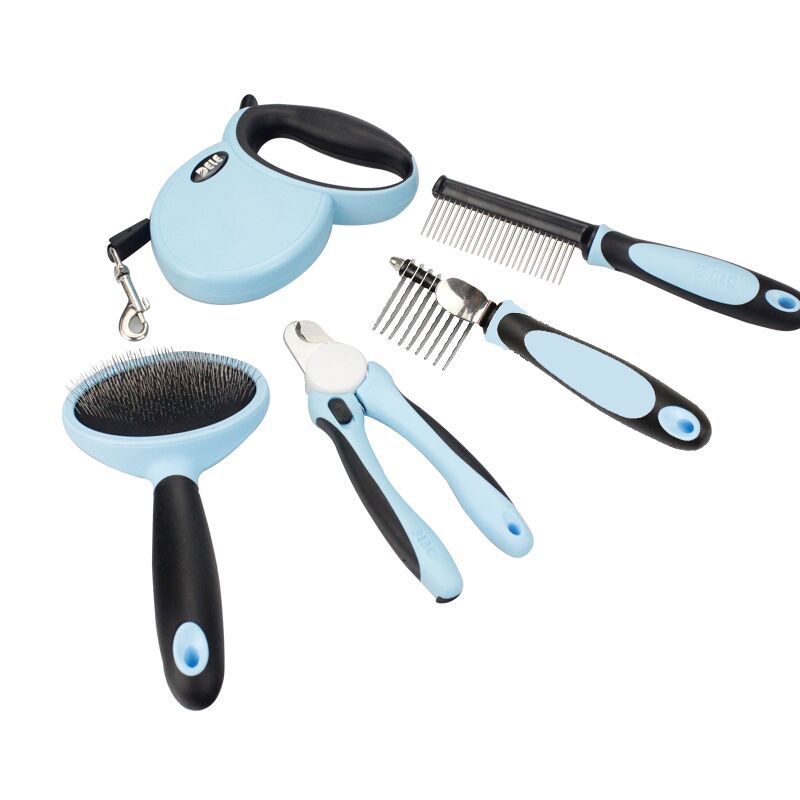 Pet Leash and Dog Grooming Kit