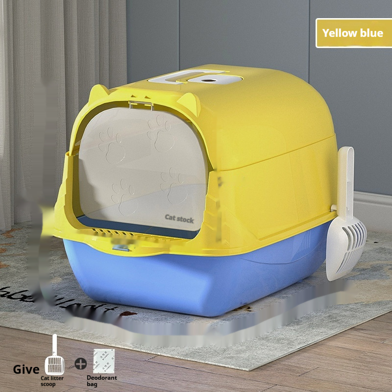 Large Covered Cat Litter Box