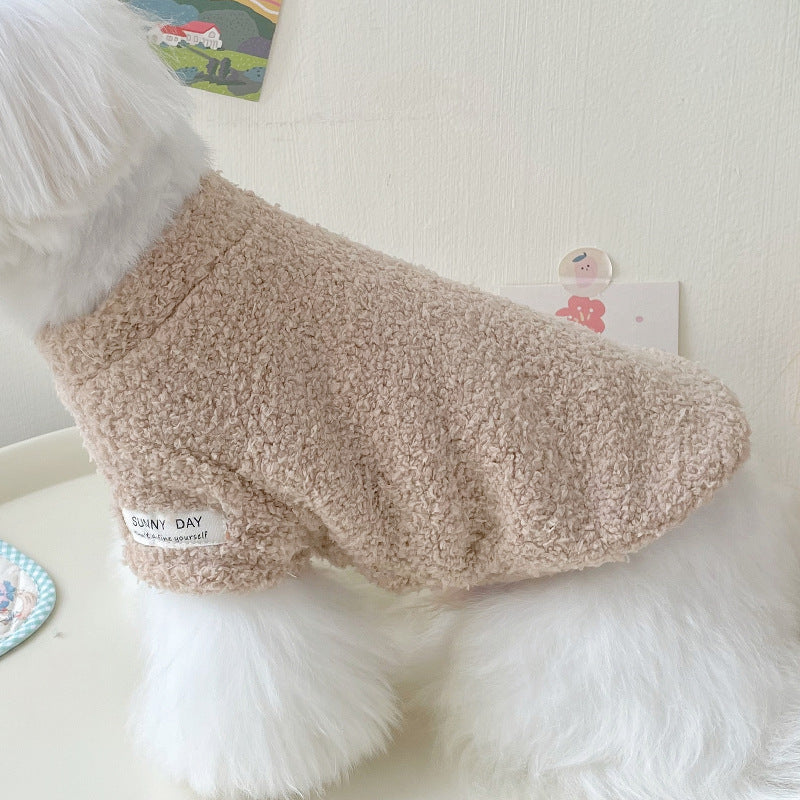 Double-Sided Thick Cloud Pet Clothes for Dogs and Cats