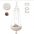 Handwoven Cat Hammock with Hanging Kit for Indoor Decor