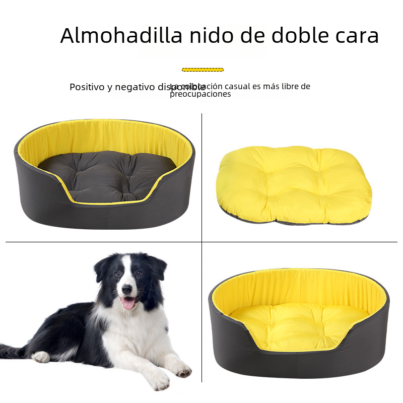 Washable Double-Sided Pet Bed for Dogs and Cats