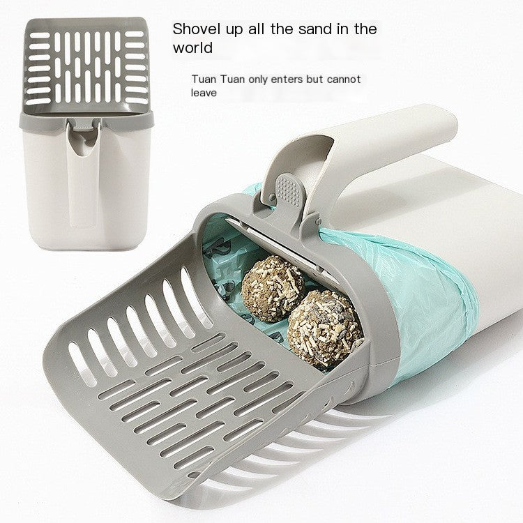 Large Capacity Cat Litter Shovel and Waste Bin