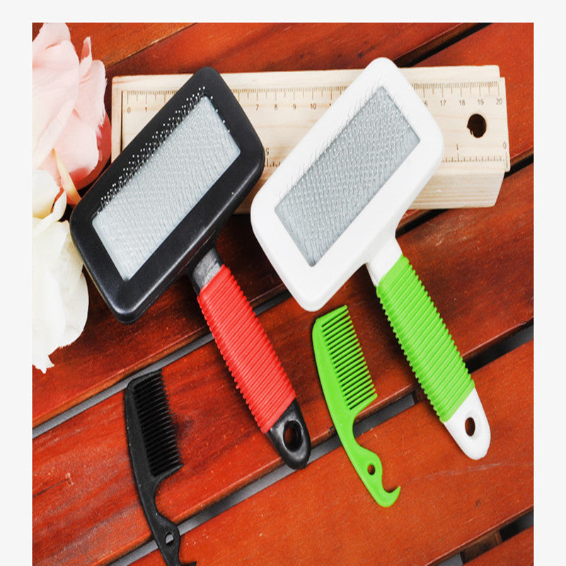 Pet Massage Steel Needle Comb with Handle